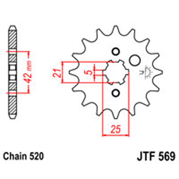 JT JT Gear Box Sprockets G/B 569/572/1383-13